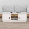 Day and Night - Day and Night Solid White Pine Wood Coffee Table 100x50x35 Cm