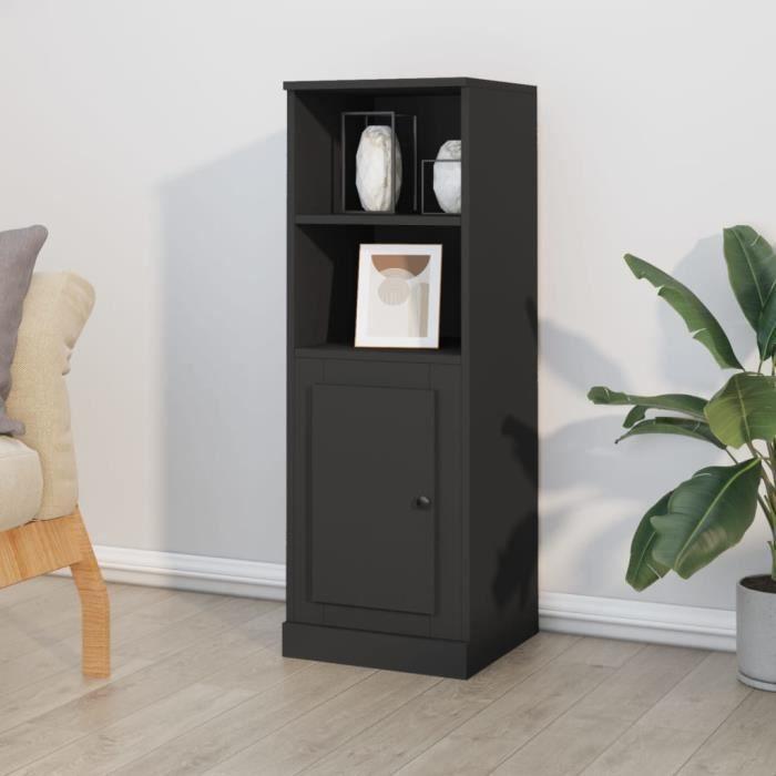 VidaXL Buffet haut noir 36x35,5x103,5 cm bois d'ingénierie 816321