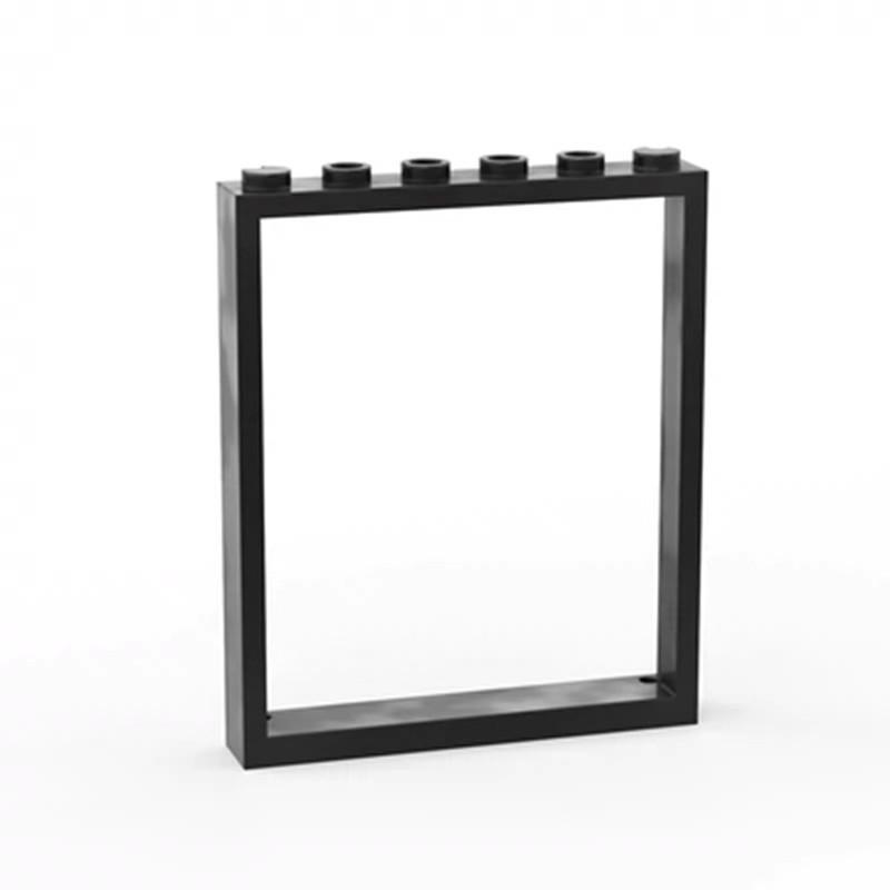 50g MOC 42205 Small Particle Building Blocks 1x6x6 Door & Window Frame Compatible Spare Parts Standard