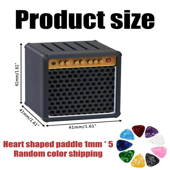 Guitar Pick Holder, Guitar Pick, for Guitar Players Lovers Guitar Picks Organizer Simulation Speaker Desktop Ornaments Gift