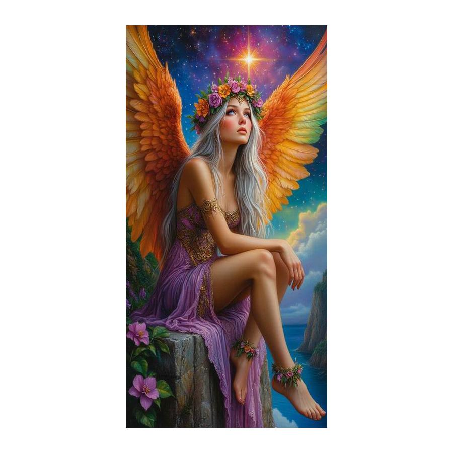 Angel Girl and Lion Large Size Diamond Painting New Collection Animals Diy Full Drill Rhinestone Embroidery Mosaic Cross Stitch Kits