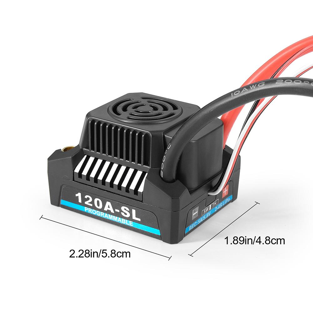 120A-SL 150A-SL 2-4S RC Vehicles ESC with 5A/5.8V BEC Brushless Speed Controllers for 1/8 RC Car Off-road Buggy Monster Boat Toy