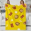 Cartoon C-Curious George Throw Flannel Blanket Perfect for Sofa Office Bed Travel Sleep Read Relax Camping four season use