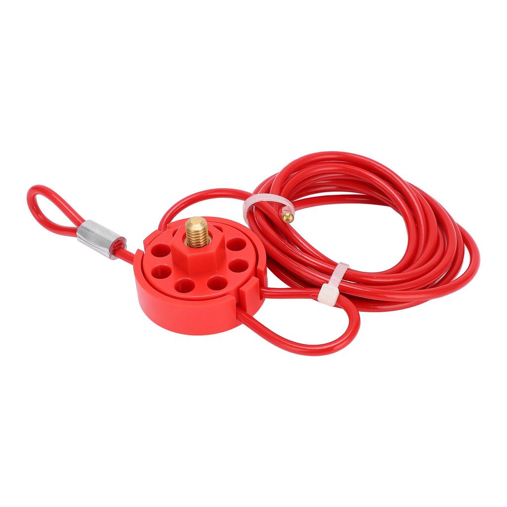 Adjustable Cable Lockout 2meters Lockable Handle Stainless Steel Lockout Tagout Cable Lock