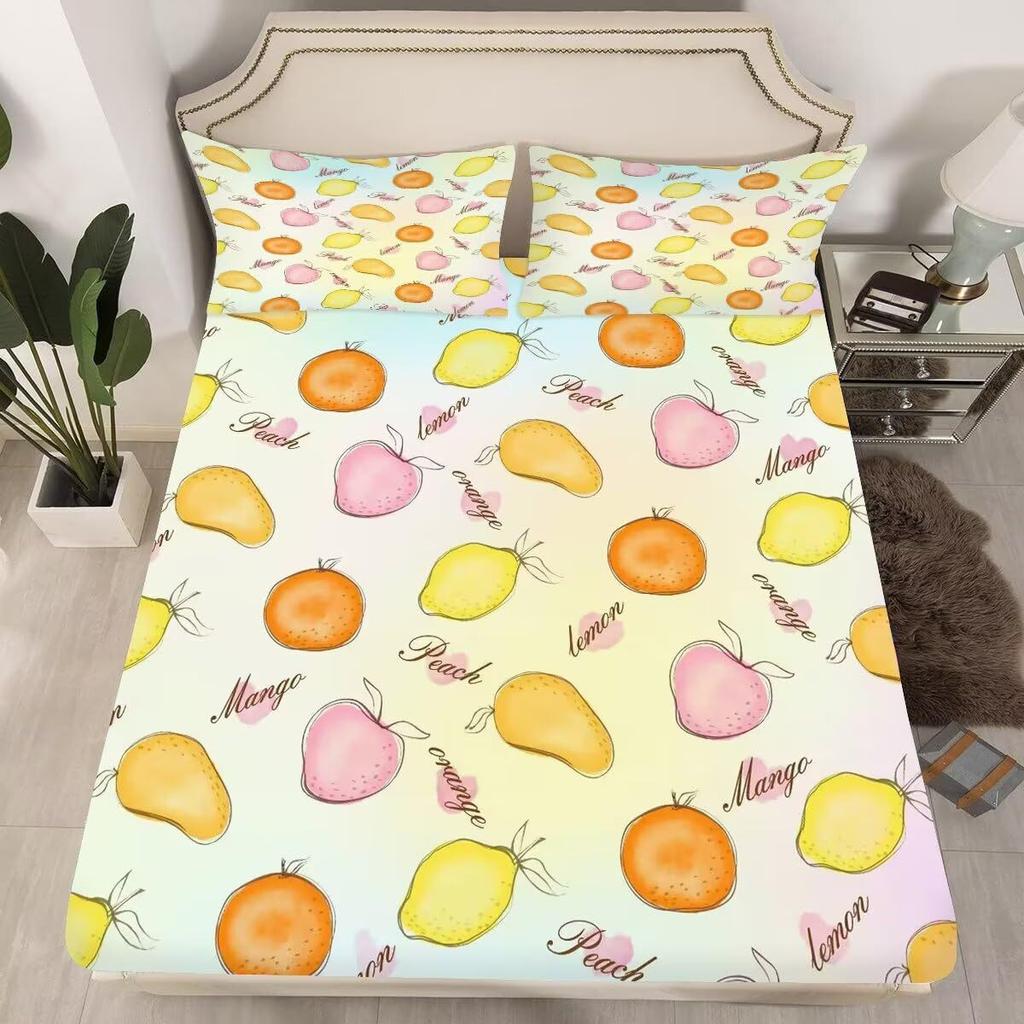 Butterfly Pattern Mattress Three-Piece Digital Printing Bedding Set Mattress Three-Piece Set Children And Adults
