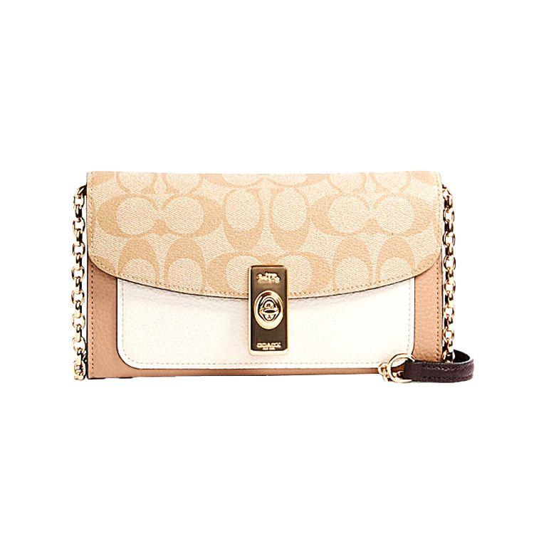 

Coach Lane 20 Chain Old Flower Letter Logo Crossbody Bag Small Women crossbody bag Light-Khaki C2234-IMOT4 Basic Set (Bag+Dust Bag)