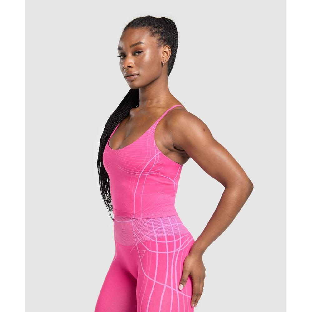 Gymshark Apex Seamless Midi Tank Valley Pink Sour Pink B3b9a Kcsd