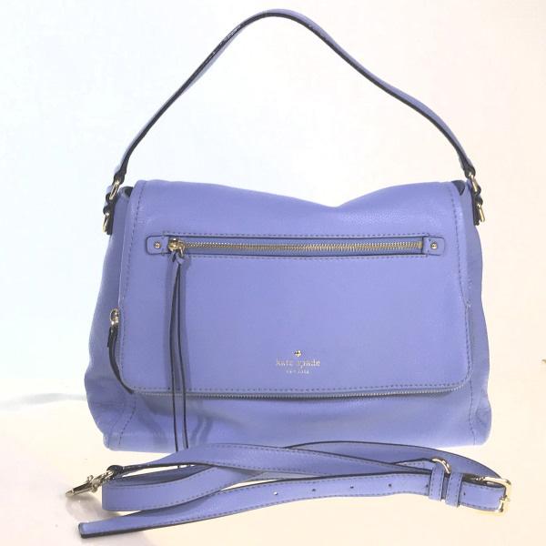 Kate Spade Calfskin 2WAY Shoulder Bag Calfskin Blue Women Used