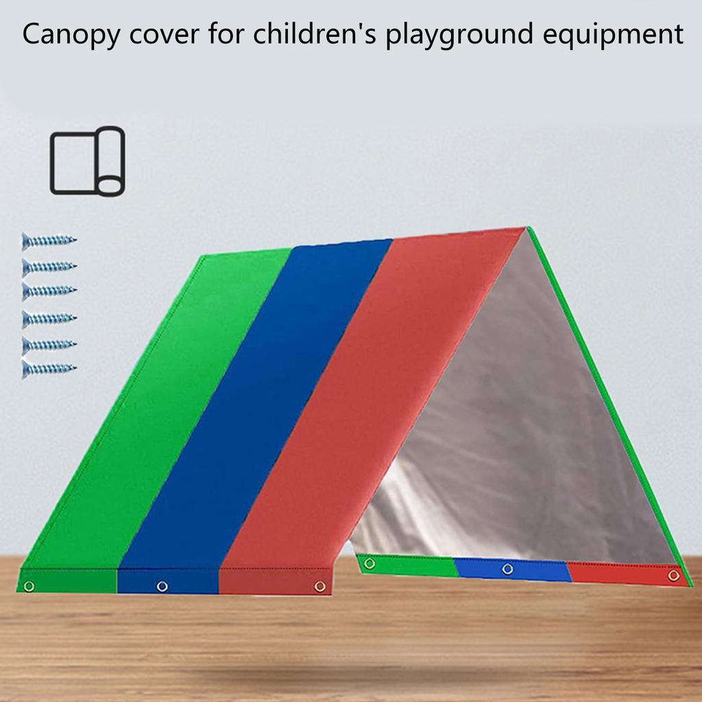 Sun Resistant Replacement Canopy Cover Suitable For Outdoor Playgrounds Backyard Swing Sets Windproof Dustproof Shelter