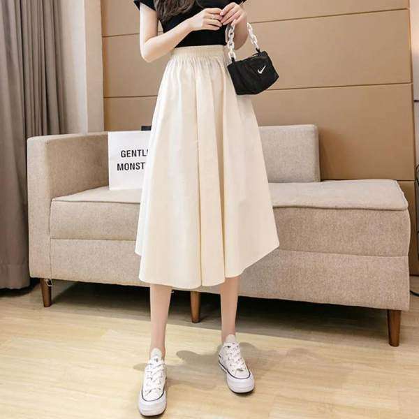 

Organza Versatile Half Skirt for Women In Summer Mid To Long Style High Waist A-line Fluffy Mesh Half Skirt 2XL