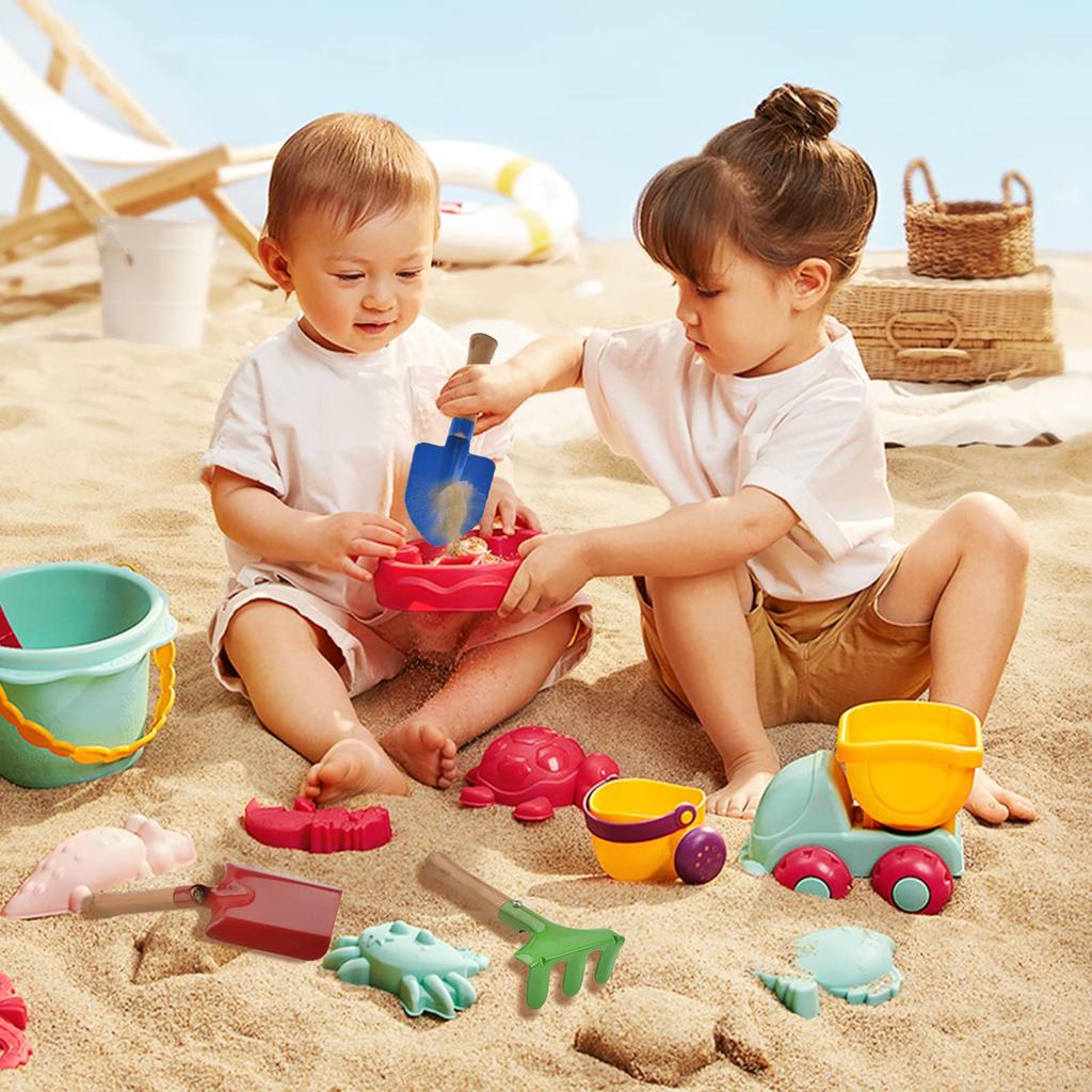 INCREWAY Kids Gardening Kids Plant and Sand Beach Play Hand Tools with Small Shovel and Trowel Set Tools, 3-Piece