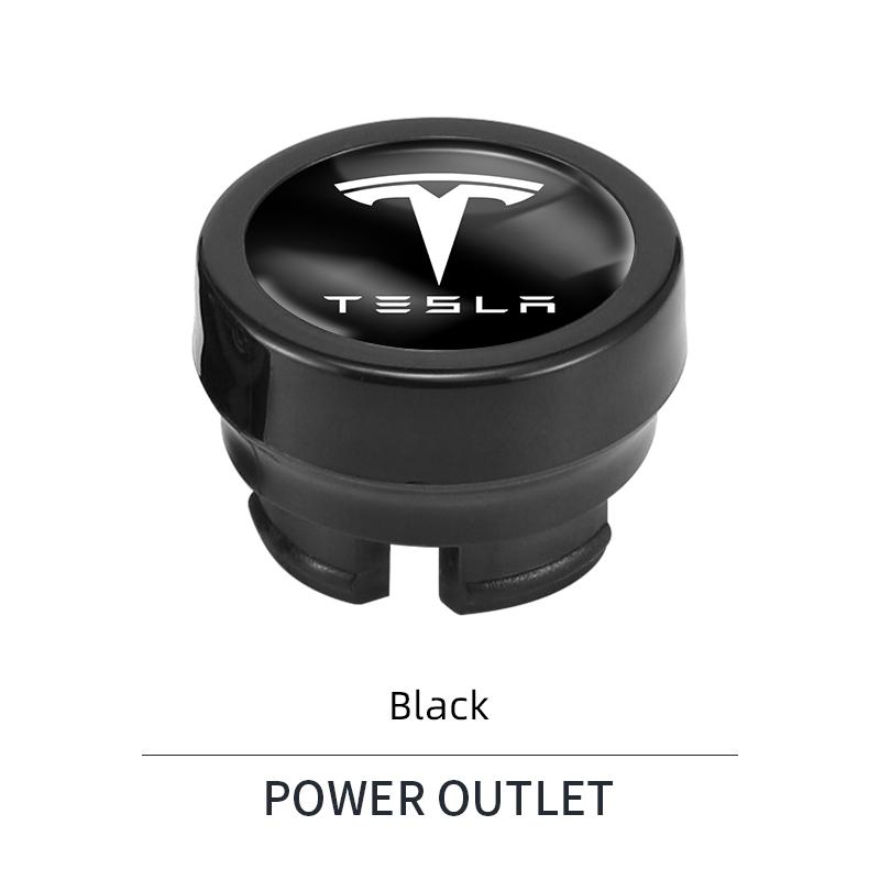 

Car Cigarette Lighter Cover DustProof Decoration Cap For Tesla Model 3 Y S X Cybertruck Juguete Roadster Coil Bonina чёрный