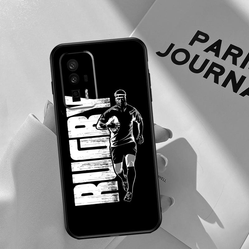 Rugby Football Sport Case For Xiaomi 15 14 Ultra 13T 14T 15T Pro 17 Pro Max POCO X7 Pro X3 X5 X6 F5 F6 F7 F8 Coque
