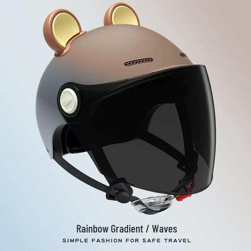 Unisex 3C Certified All-Season Electric Vehicle Half Helmet for Motorcycle and Scooter Safety