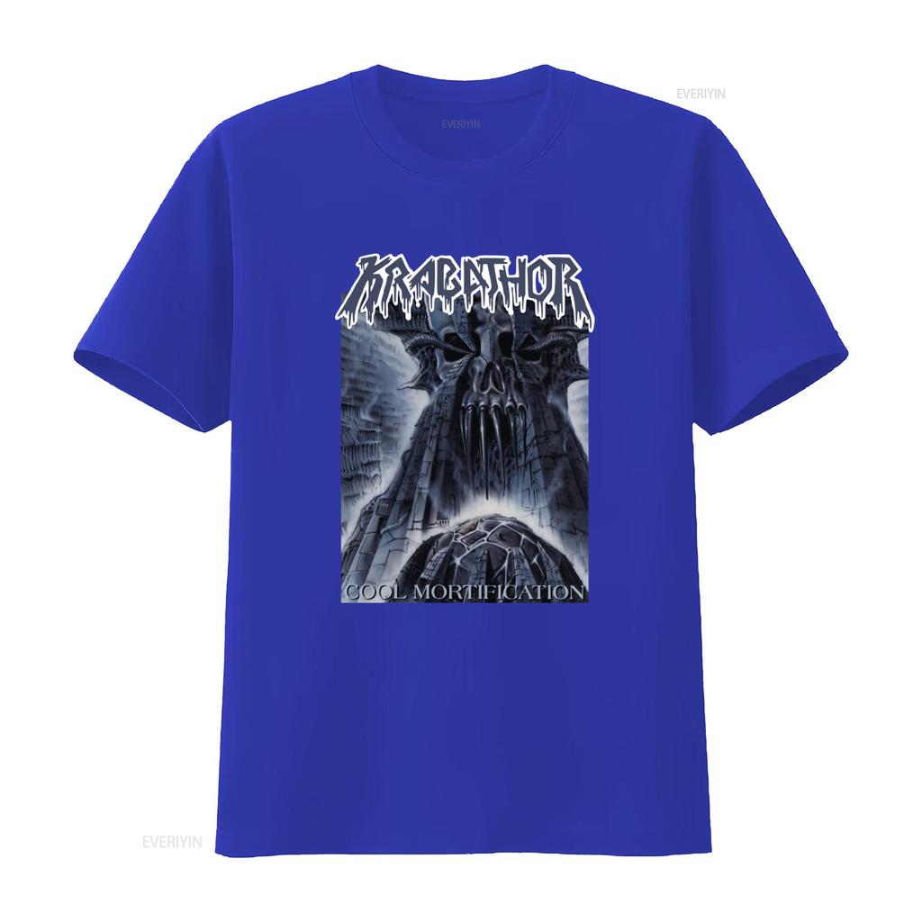 New Dtg T Shirt Krabathor Cool Mortification Gothic Skull Design Size S 7XL Vintage Washed Comfortable Casual Unisex Stretched