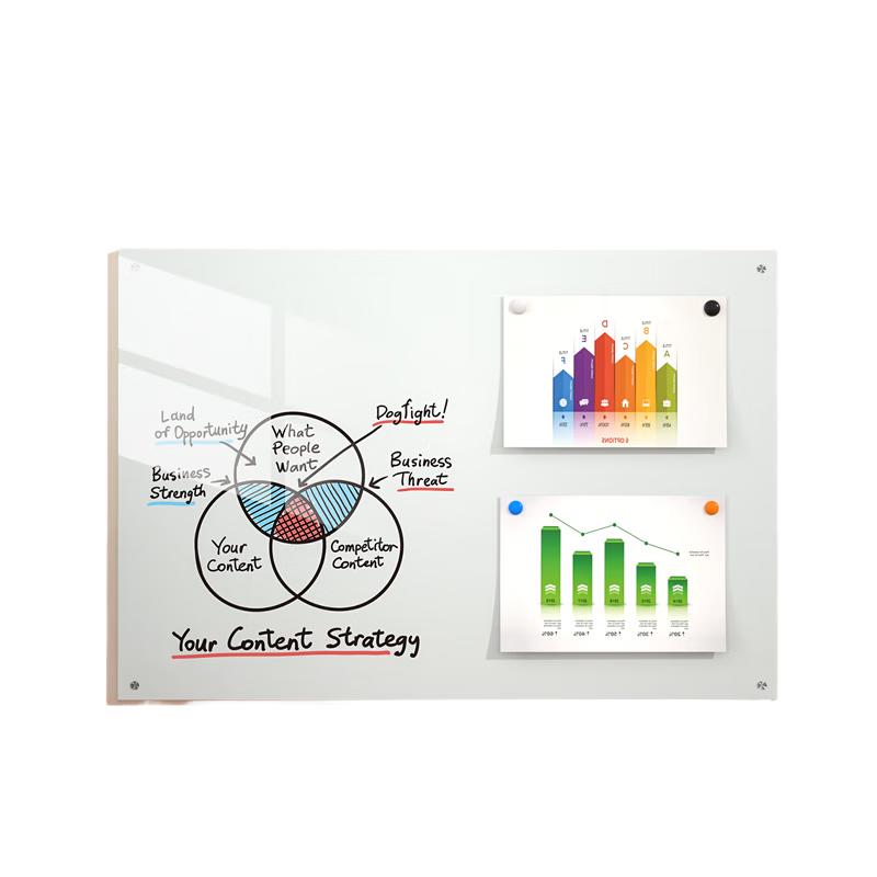 Deli 150x100cm Non-Magnetic Paper Wall-Mounted Whiteboard