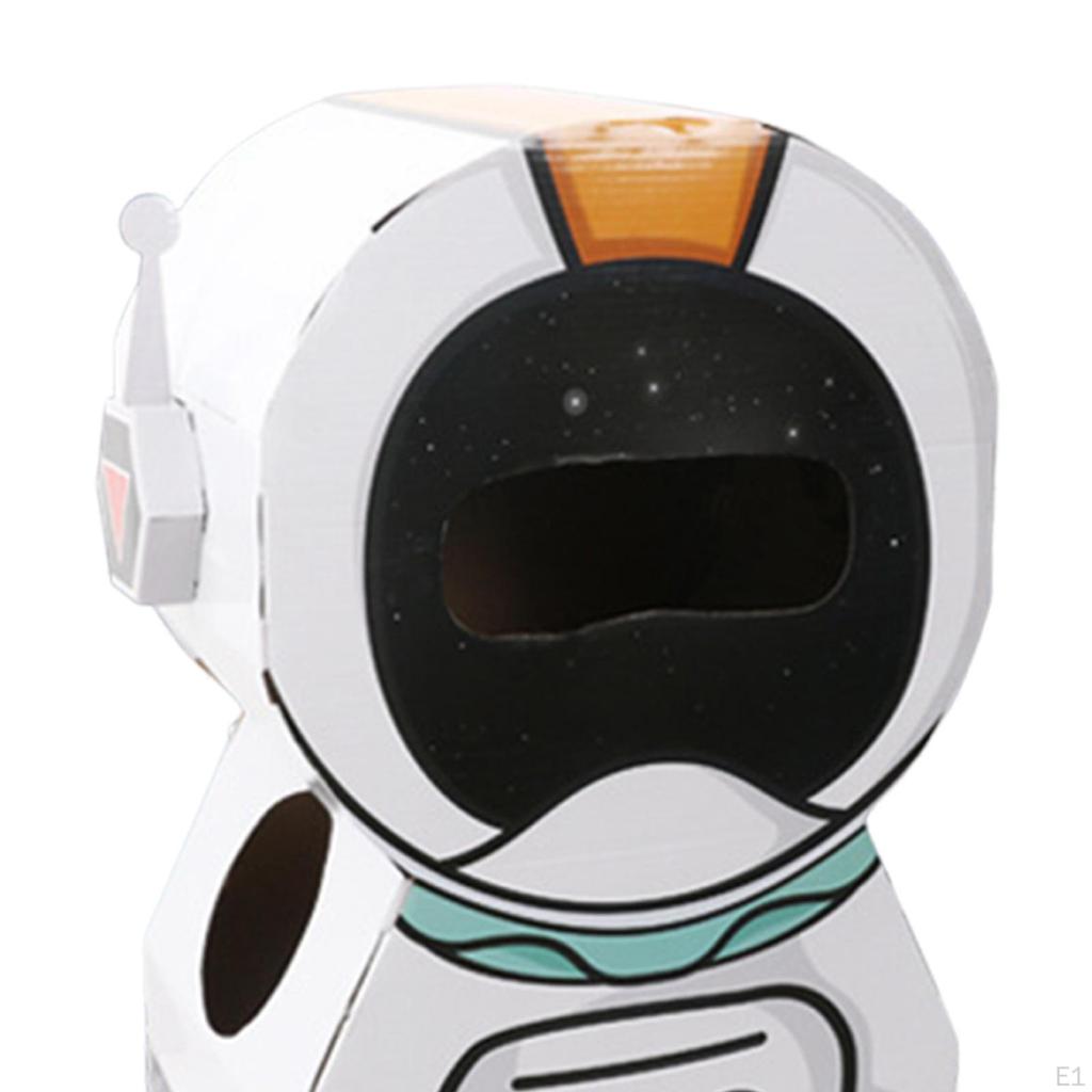 Astronaut wearing Cardboard Box Model,