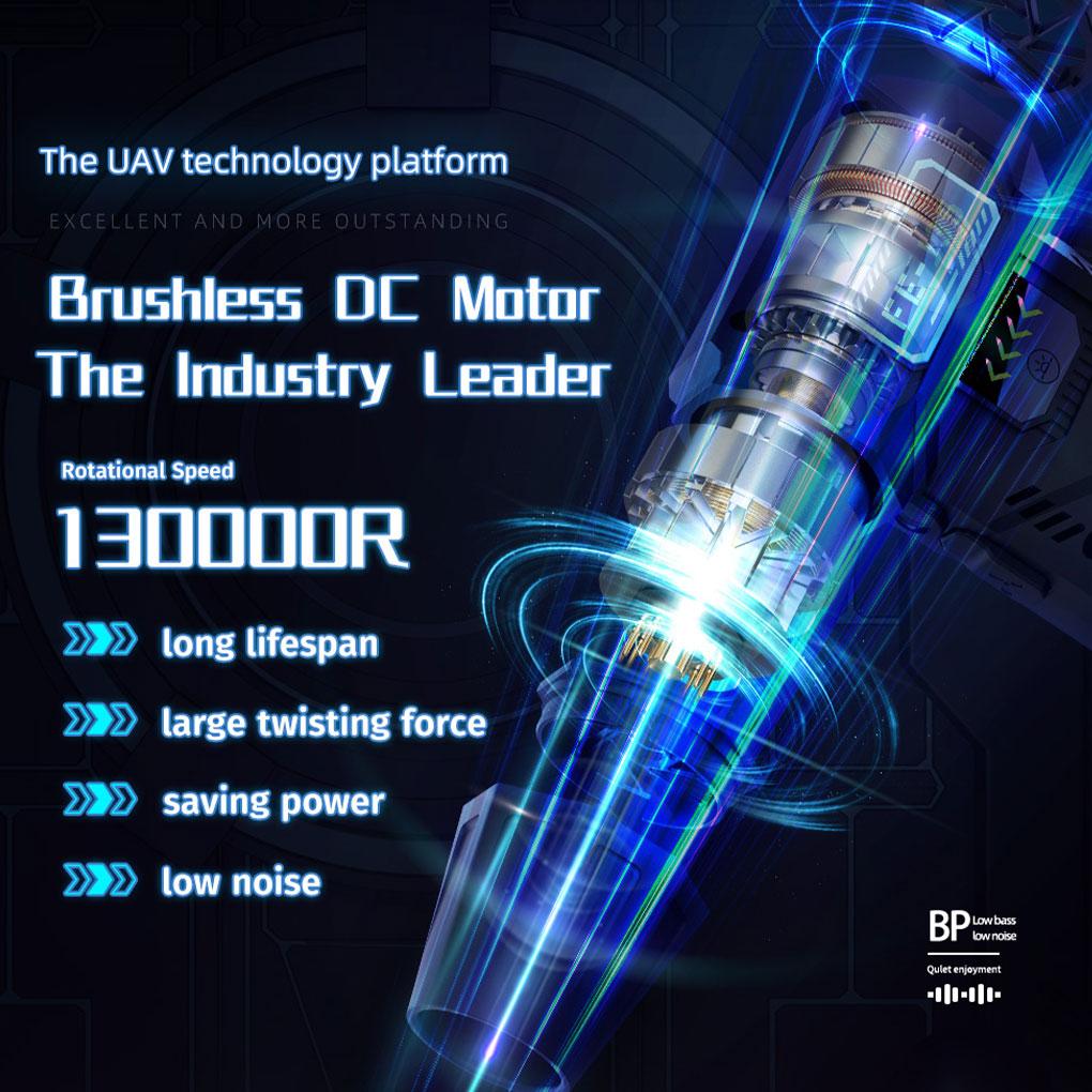 130000 U/min Mini-Turbostrahlventilator Elektrischer Luftreiniger Einstellbare Windgeschwindigkeit Turbo-Kraftvoller Gebläse Wiederaufladbar Mit Licht Auto Reinigen