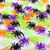 100Pcs Realistic Plastic Spiders - Fake Halloween Prank Props, Mini Creepy Crawlers For Decor & Photobooth Toys