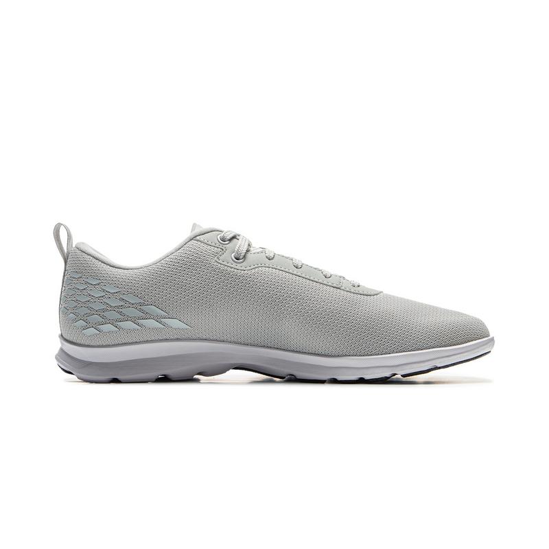 Li Ning Comfortable Fashion Versatile Shock Absorbing Non-Slip Wear-Resistant Low-Top Casual Running Shoes Men sneaker Light-Gray ARSV073-2