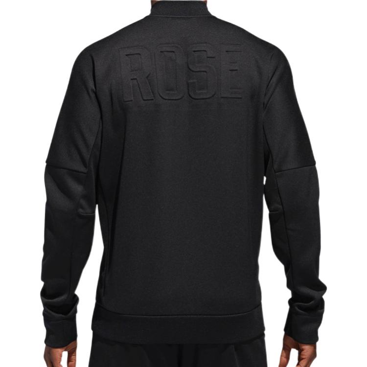 adidas Derrick Rose Značka Logo Potisk V-výstřih Bunda Pánská Bunda Černá CW6898