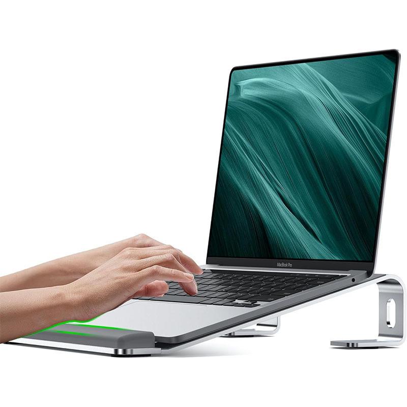 

Aluminum Vertical Laptop Stand With Wrist Plam серебряный