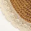 Lace bow straw hat women's sunshade sun hat seaside beach vacation hat summer big brim sun hat