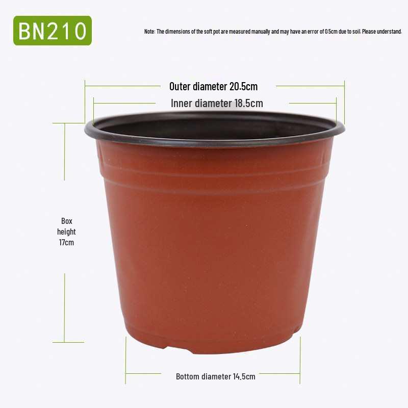 Large Disposable Seedling and Flower Pot, Double Color, Soft Plastic