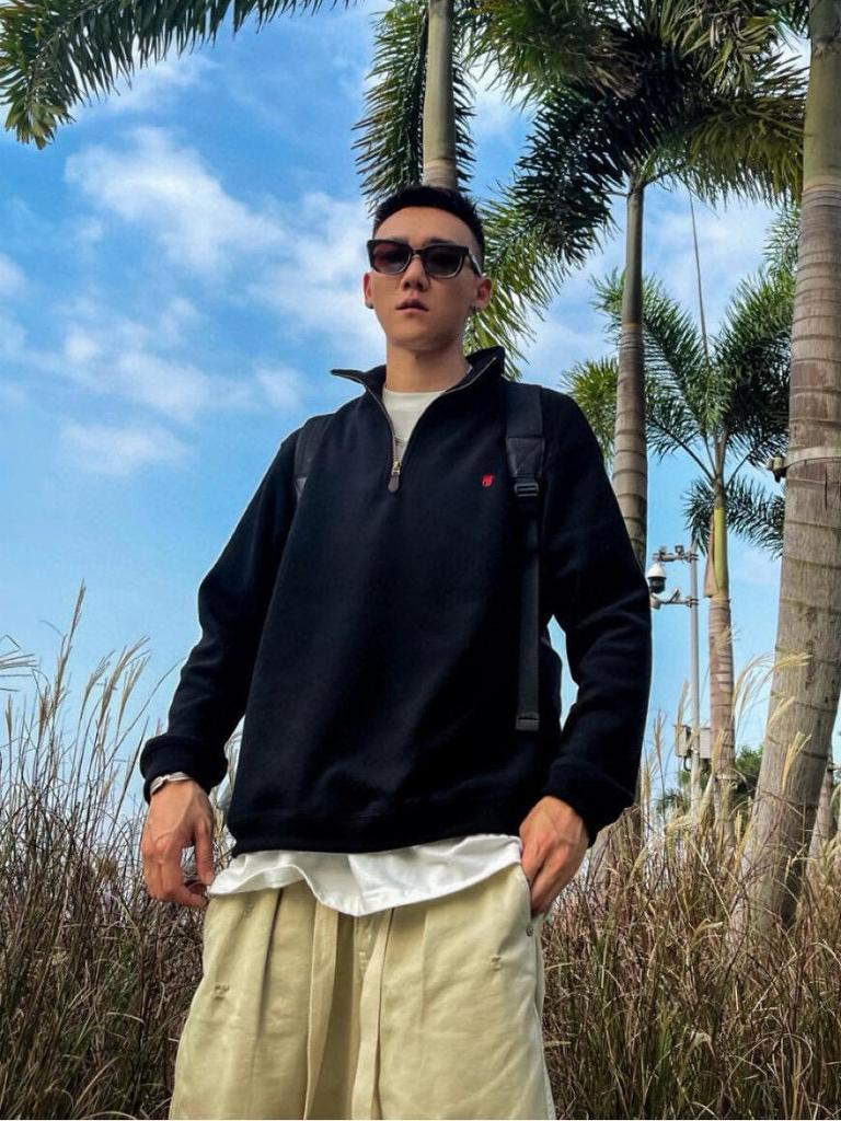 RL Ralph Lauren Herren- & Damen-Sweatshirt mit Pony-Logo und halbem Reißverschluss - Langärmlig, Umlegekragen, Lockere Passform, Amerikanischer Retro-Stil.