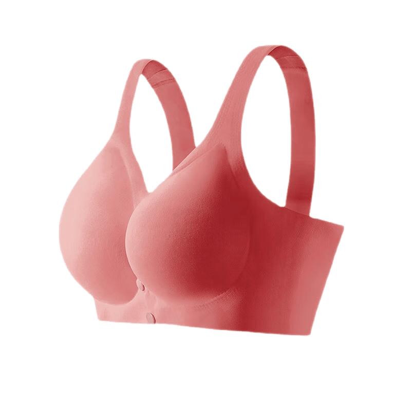 Women s Modal Seamless Front-Clasp Wireless Vest Bra (2-Pack) L (100-125 jin)