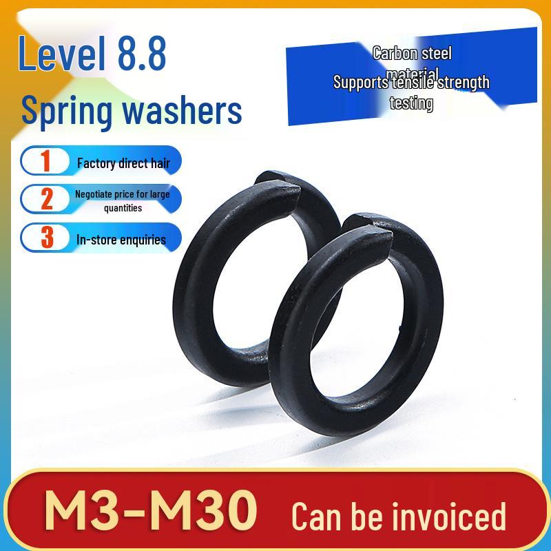 

Blackened Spring Washer/Spring Shim [M3-M30] - 8.8 Class M3 (100 pcs)