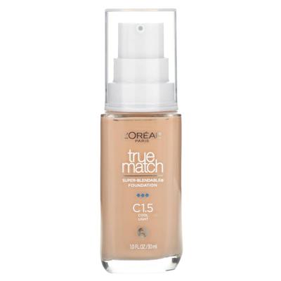 L'Oréal, True Match, Super Blendable Foundation, C1.5 Cool Light, 30Ml(1Fl Oz)