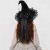 Lace Lolita Witch Hat Star Pendant Wizard Cap Party Props Halloween Hat  Cosplay Event