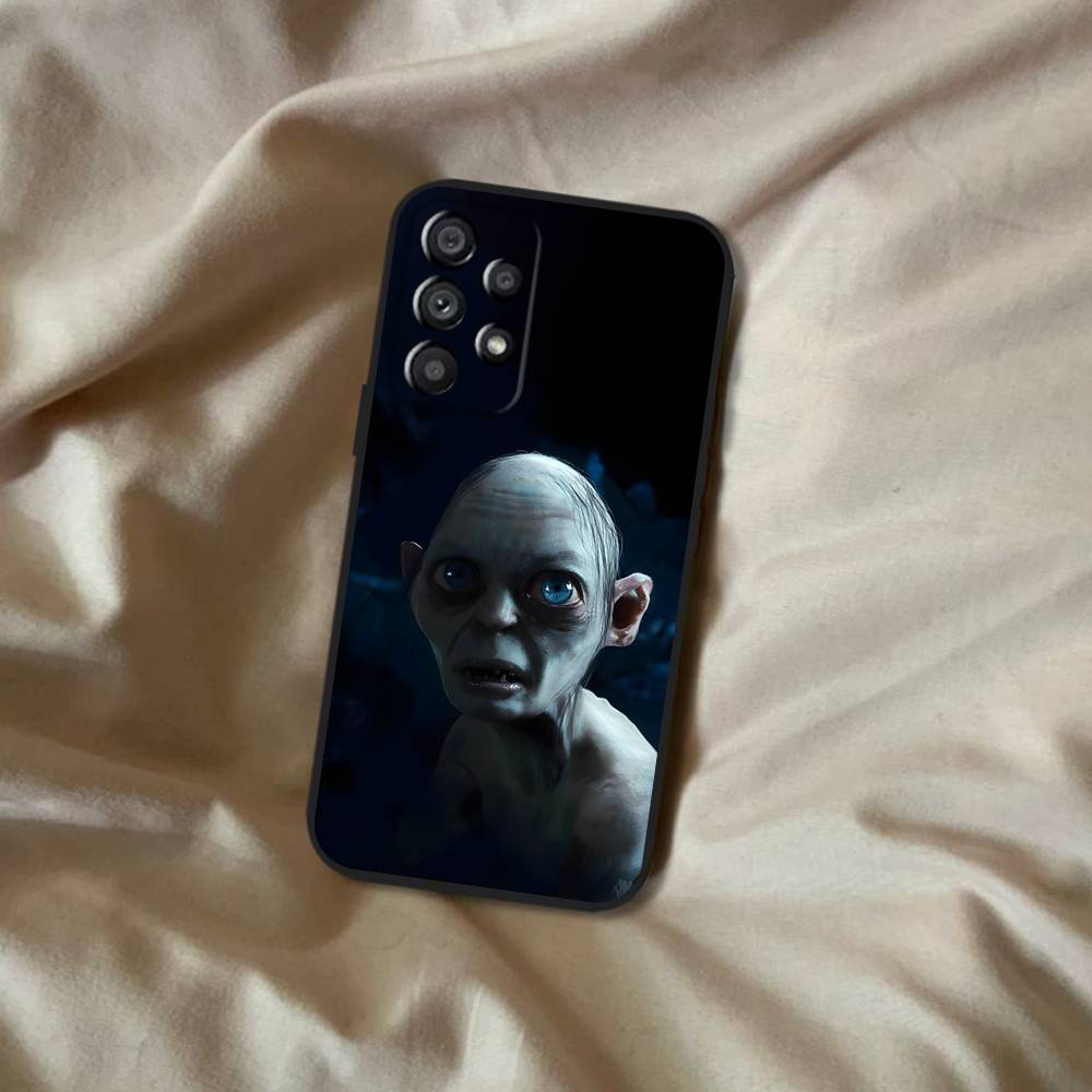 The R-Rings Gollum-S Of L-Lord Phone Case For Samsung Galaxy A20,A21s,A22,A31,A32,A52,A53,A72,73,A80 Soft Black Cover