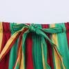 Kaslead New Women clothes Western Style Versitile Fashion Stripe Pajamas Style Pants 8399021