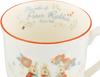 Yamaka Shoten Peter Rabbit Coffee 10x10cm Shabby Chic Flower Sisters Mug, 340ml, Approx. Diameter, Design, White, PR652-11