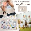 Scalloped Felt Bulletin Board Decorative Picture Display Felt Pin Board with Double Sided Adhesive Backing for Home Classroom