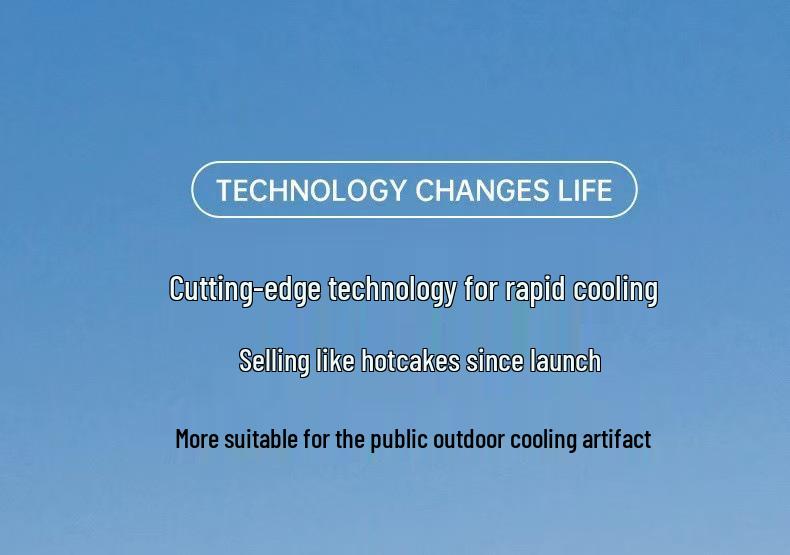 Portable USB-Charging Handheld Ice Pack Cooling Fan with Large Wind Power