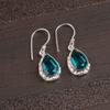 Apatite Gemstone 925 Sterling Silver Jewelry Handmade Partywear Earrings 1.30" EE-3-12