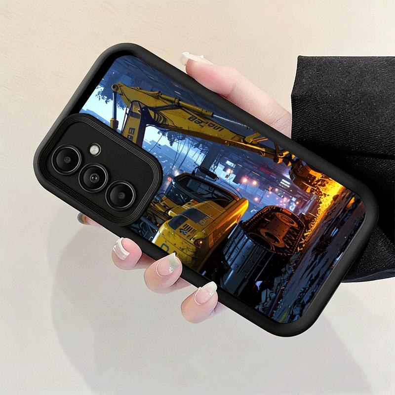 Phone Case for Samsung Galaxy A17 A16 A15 A14 A13 Excavating Machinery Cool A56 A36 A26 A55 A35 A25 A54 A34 A24 A53 A33 A23 A07