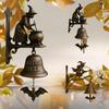 Metal Welcome Doorbell Vintage Halloween Dog Bell Interesting Hangable Manual Doorbell For Home Entrance Wall Mount Decor