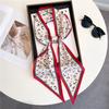 Scarf, Long Silk Scarf, Versatile Silk Scarf, Double-Layer Simulated Silk, Diagonal Scarf, Autumn And Winter Hair Binding And Scarf