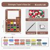 Feile Bird Chinese Style Wooden Box 15-Color Watercolor Set with Sanxingdui Dunhuang Solid Palette