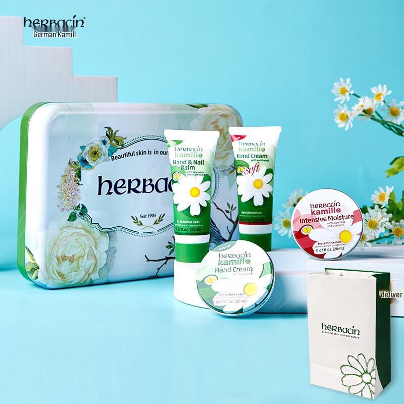 Herbacin German Chamomile Hand Cream Bird Gift Set