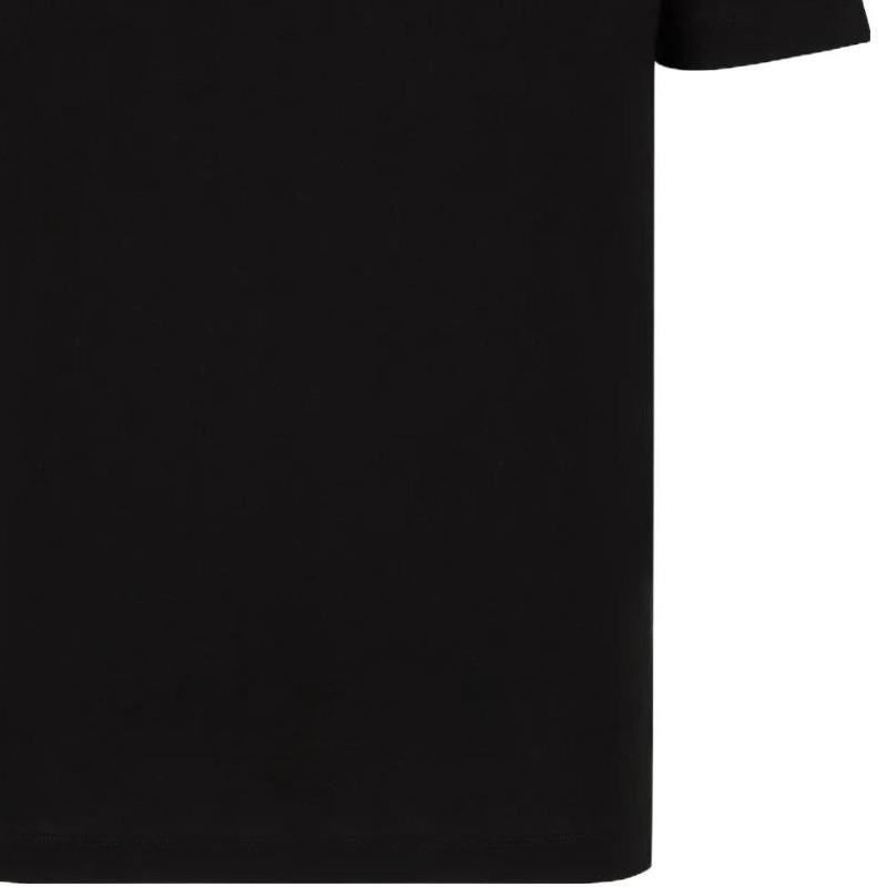 Emporio Armani Letter Print Straight Crew Neck Short Sleeve T Shirt Men Black 8N1TN51J-PZZ1-0021