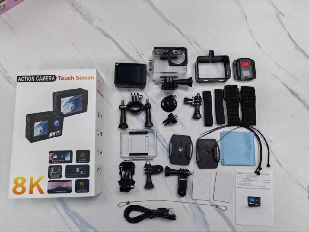 4K Dual-Screen Waterproof Action Camera for Cycling, Climbing, and Surfing with WiFi