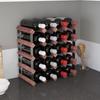 Day and Night - Day and Night Wine Rack for 20 Bottles Solid Brown Pine Wood