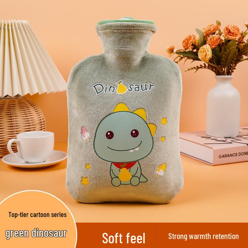 Kaqikete Cute Cartoon Plush Refillable Winter Hot Water Bottle & Hand Warmer