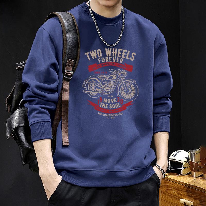 Herren Schweres Rundhals-Sweatshirt - Herbst/Winter Buchstabendruck Lässig Trendige Markenjacke