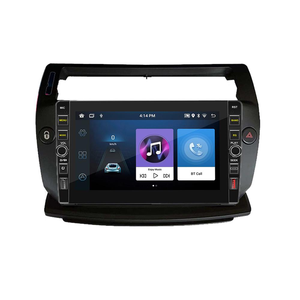 8 cali dla Citroen C4 c-triomphe c-quatre 2004-2009 z pokrętłem samochodowe multimedia radiowe 2Din dźwięk stereo Android wideo 1 + 32GB